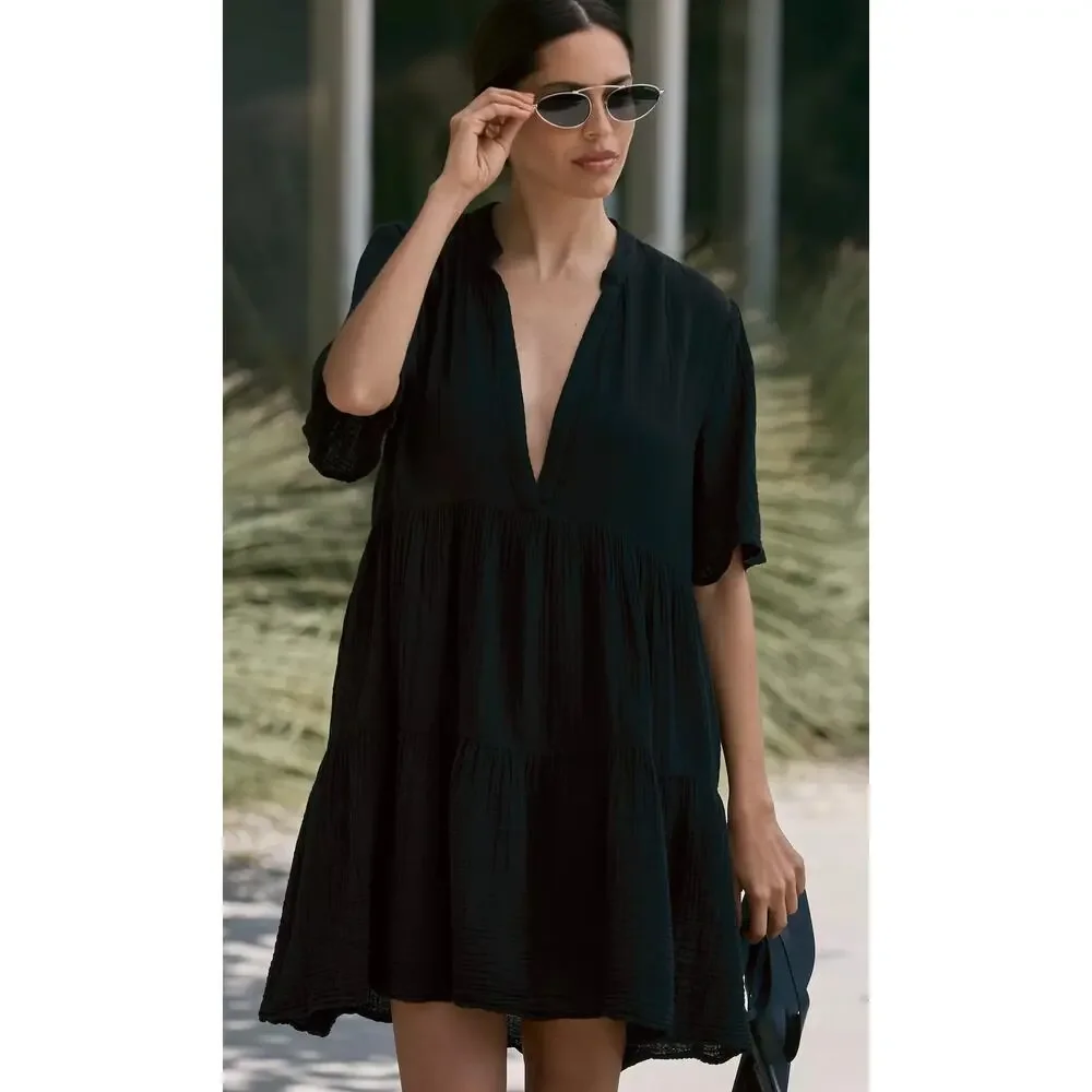 kallie flowy tunic dress Celandine Kallie Flowy Tunic Sleeveless Dress In Orange - 49% Off